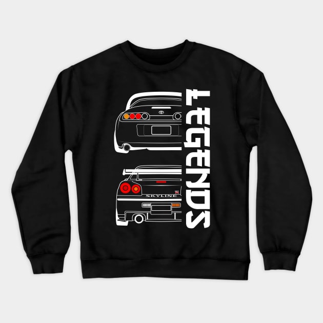 JDM LEGENDS Crewneck Sweatshirt by HSDESIGNS